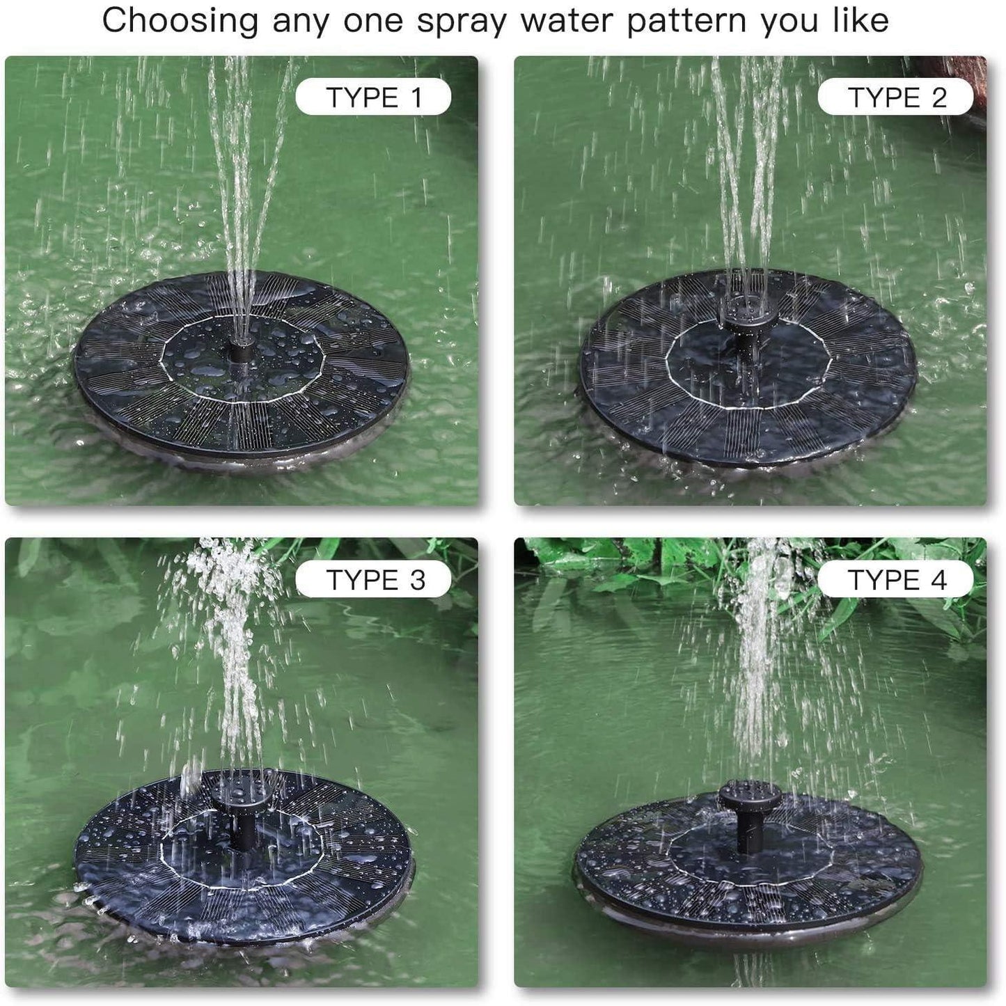 Solar Fountain Oasis (With LED Light)
