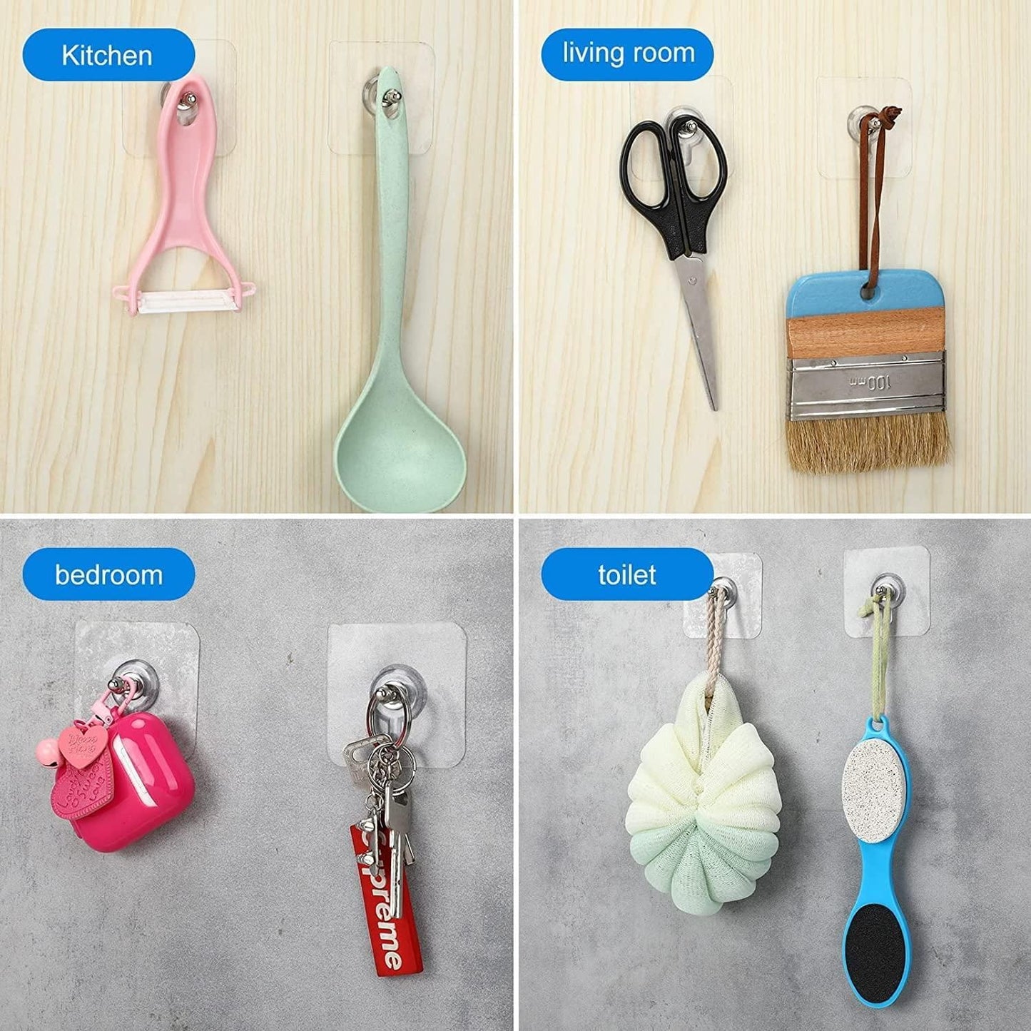 Reusable Adhesive Hooks for Wall ✅Heavy Duty✅