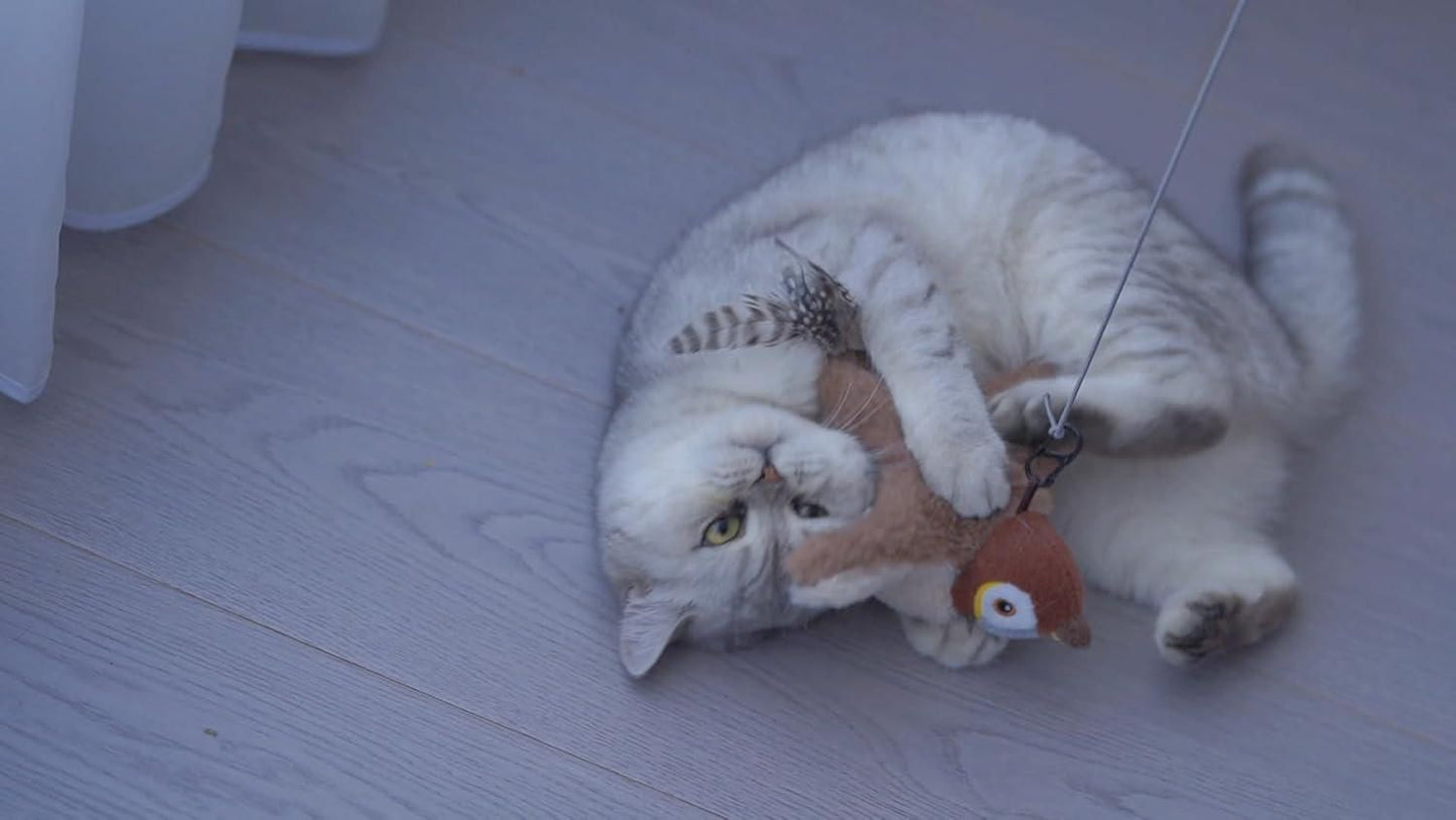 Interactive Chirping & Flapping Toy for Pets