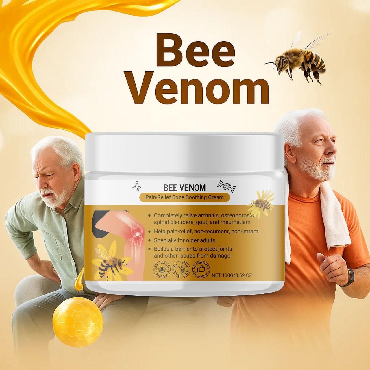 Bee Venom Pain Relief Bone Soothing Cream: Buy 1 Get 1 Free