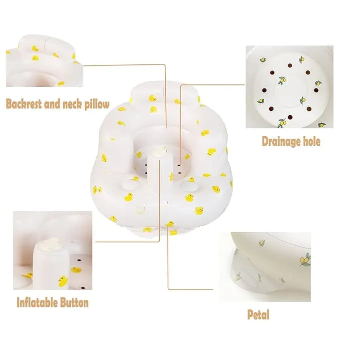 CuddleSeat™ – Premium Infant Sofa for Safe & Supported Sitting | Inflatable | Pediatrician-Backed Baby Sofa