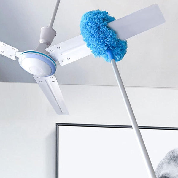 Microfiber Ceiling Fan Duster with Extension Handle - Reusable & Washable
