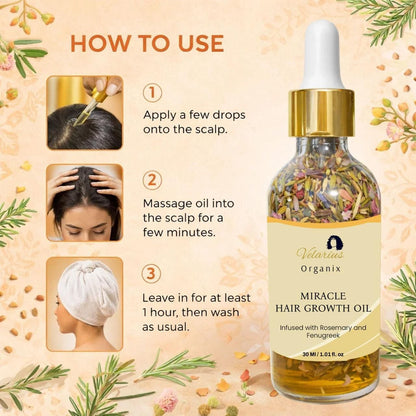 Miracle Hair Growth Oil 30 ml: Buy 1 Get 1 Free