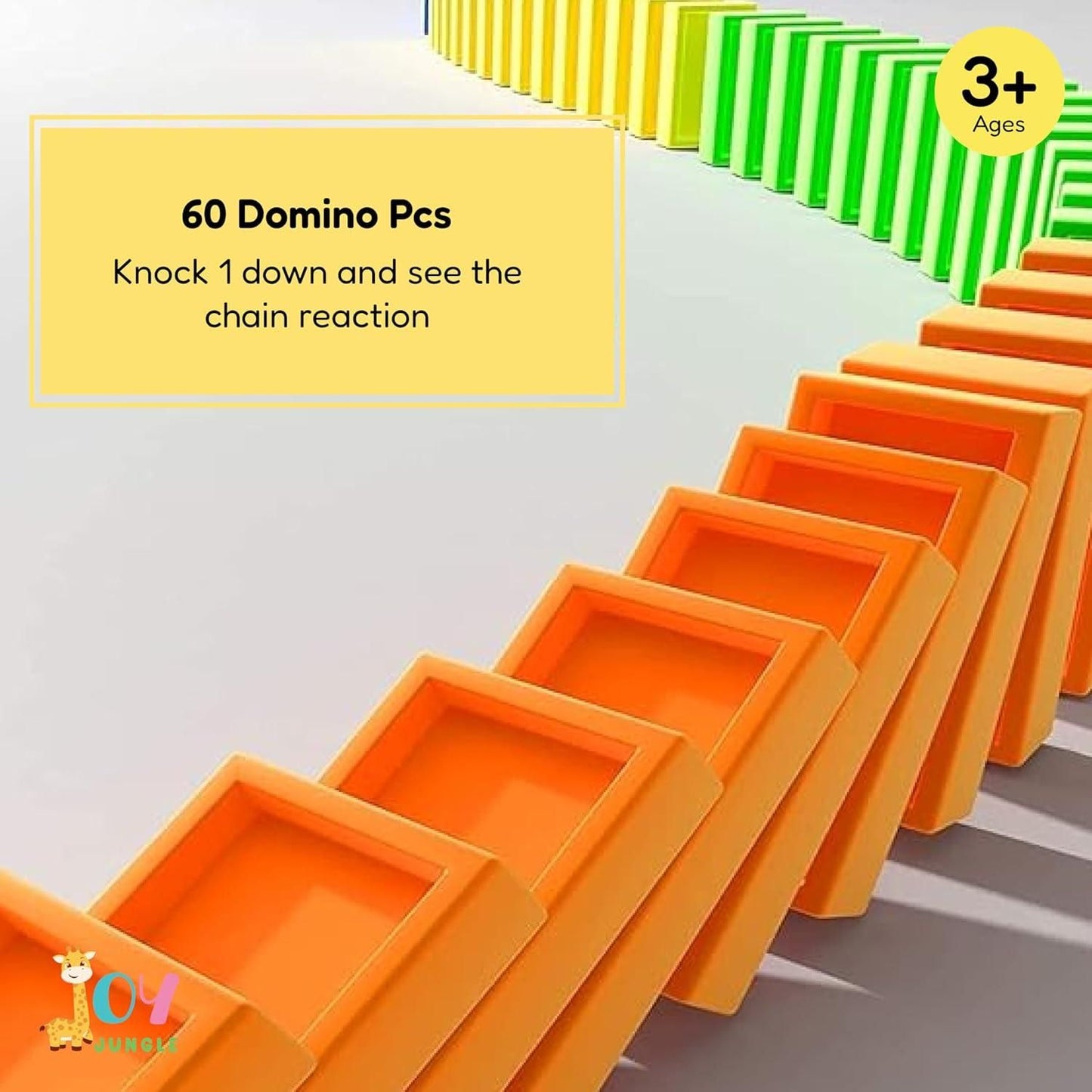 Domino Dash Train: Kids Educational Toy with Light & Sound