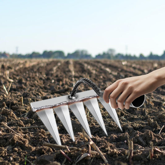 Powerful 5-Teeth Garden Tool for Effortless Weeding 🌿