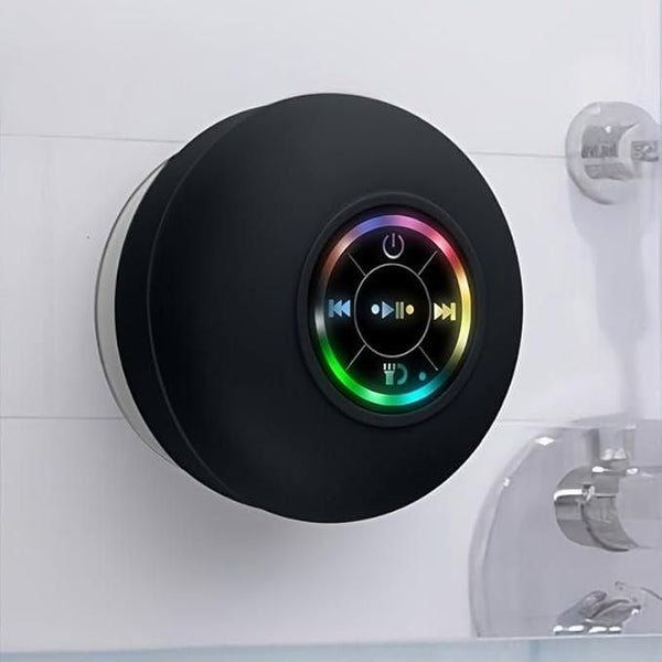 Bathroom Waterproof Wireless Bluetooth Speakers with LED Light