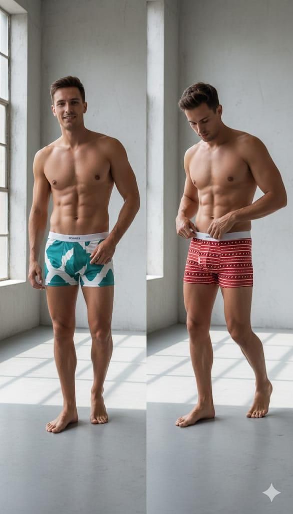 Men's Designer Printed Boxers: Buy 1 Get 2 Free