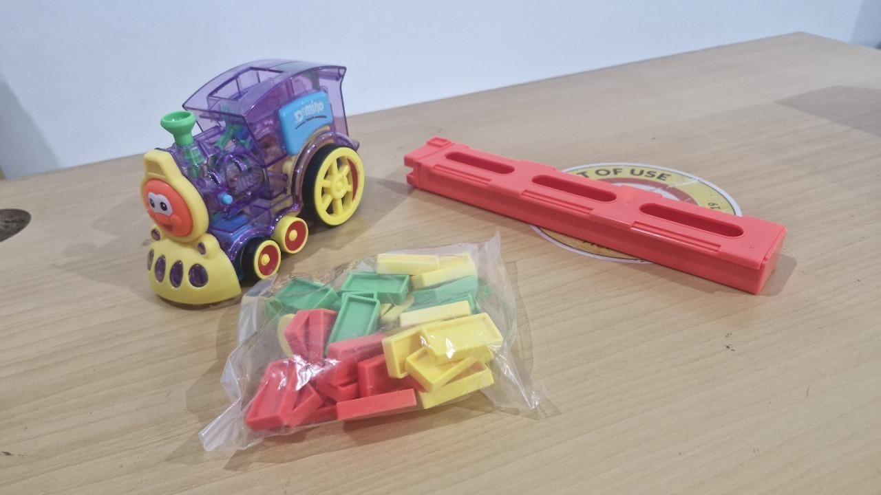 Domino Dash Train: Kids Educational Toy with Light & Sound
