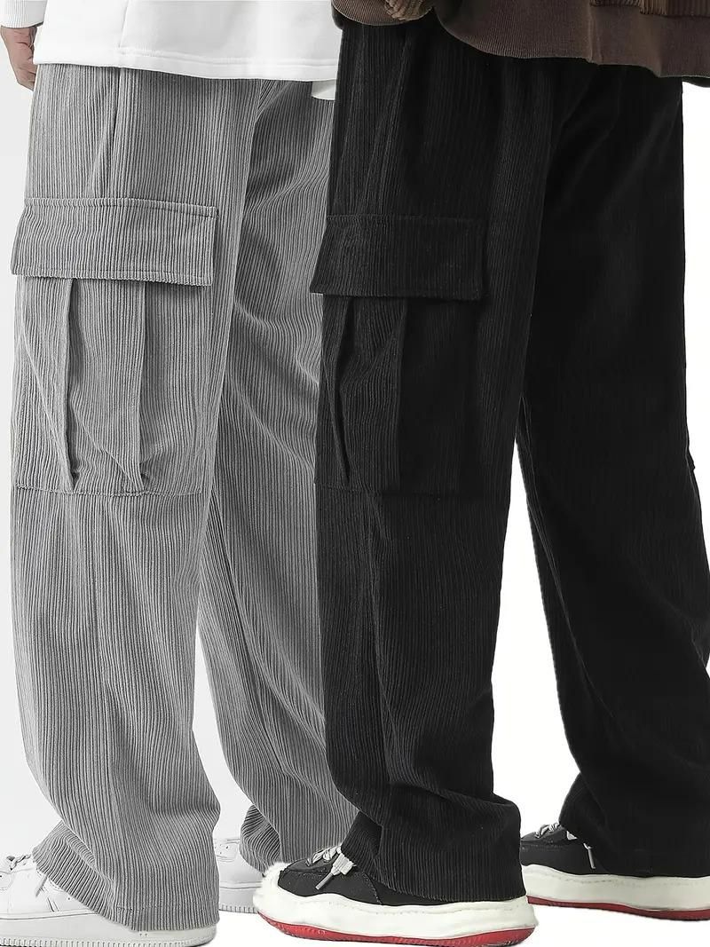 Men's Corduroy Cargo Pant Buy 1 Get 1 Free