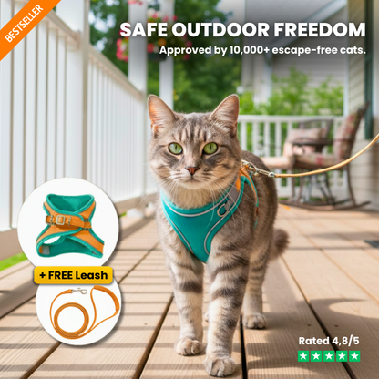 Cat Harness with Leash Adjustable Comfortable