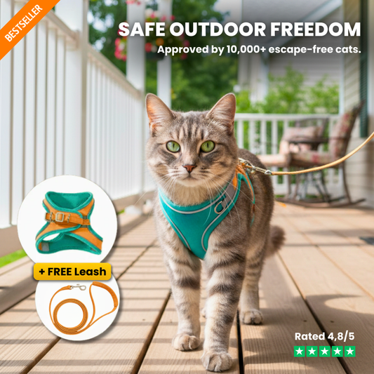 Cat Harness with Leash Adjustable Comfortable