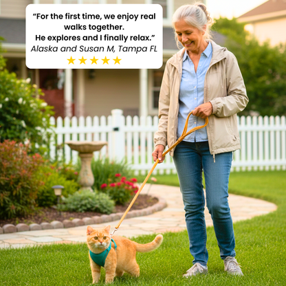 Cat Harness with Leash Adjustable Comfortable