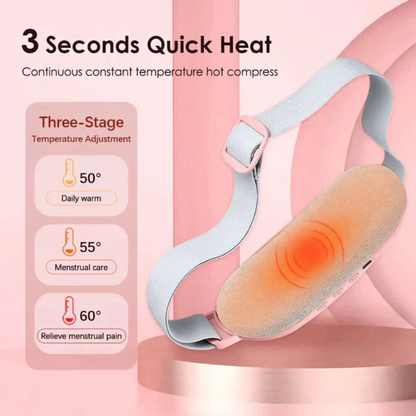 Portable Cordless Heating Pad For Cramps Relief & Massager(Pink)