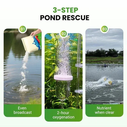 Premium Pond Care Powder | Water Clarifier & Algae Control 🐟🌊🔬 ( BUY 1 GET 1 FREE )