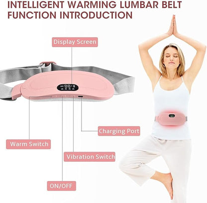 Portable Cordless Heating Pad For Cramps Relief & Massager(Pink)