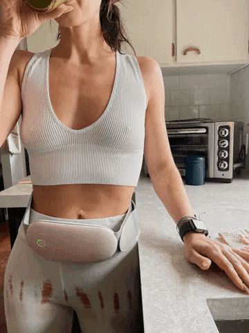 Portable Cordless Heating Pad For Cramps Relief & Massager(Pink)