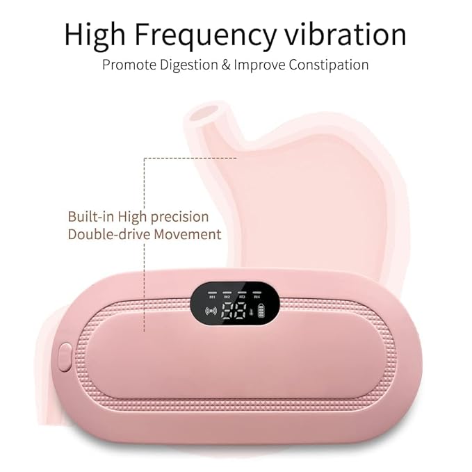 Portable Cordless Heating Pad For Cramps Relief & Massager(Pink)